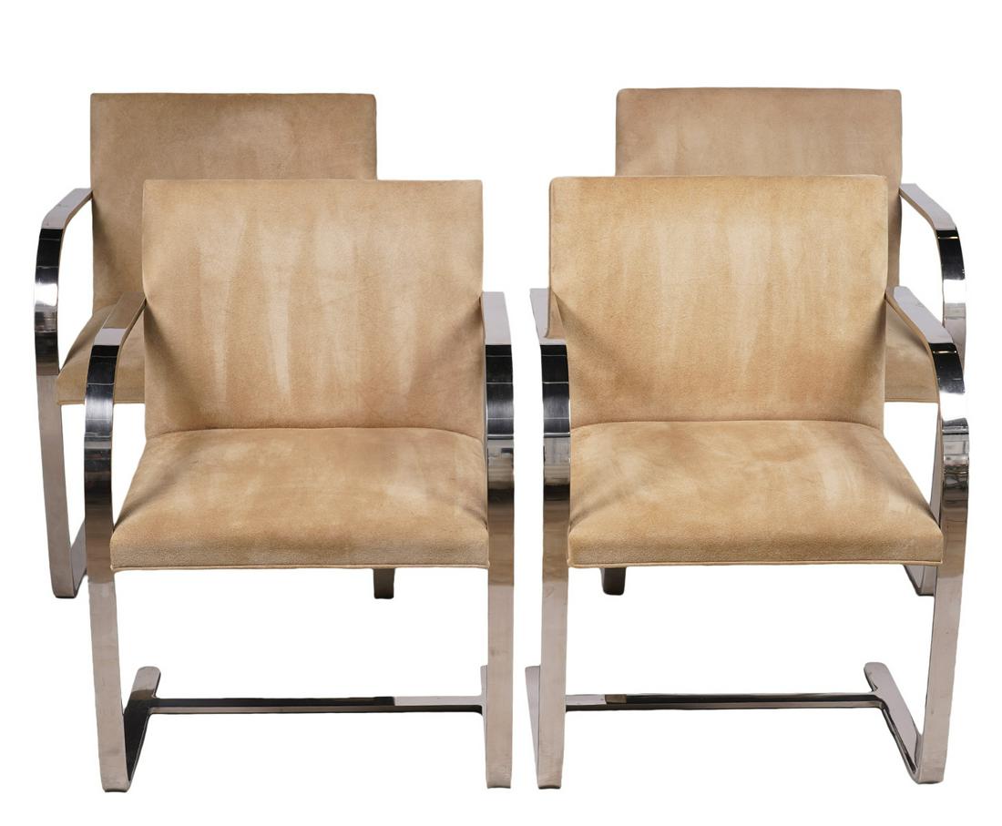 Set of 4 Flat Bar Brno Chairs by Knoll (1 of 6)