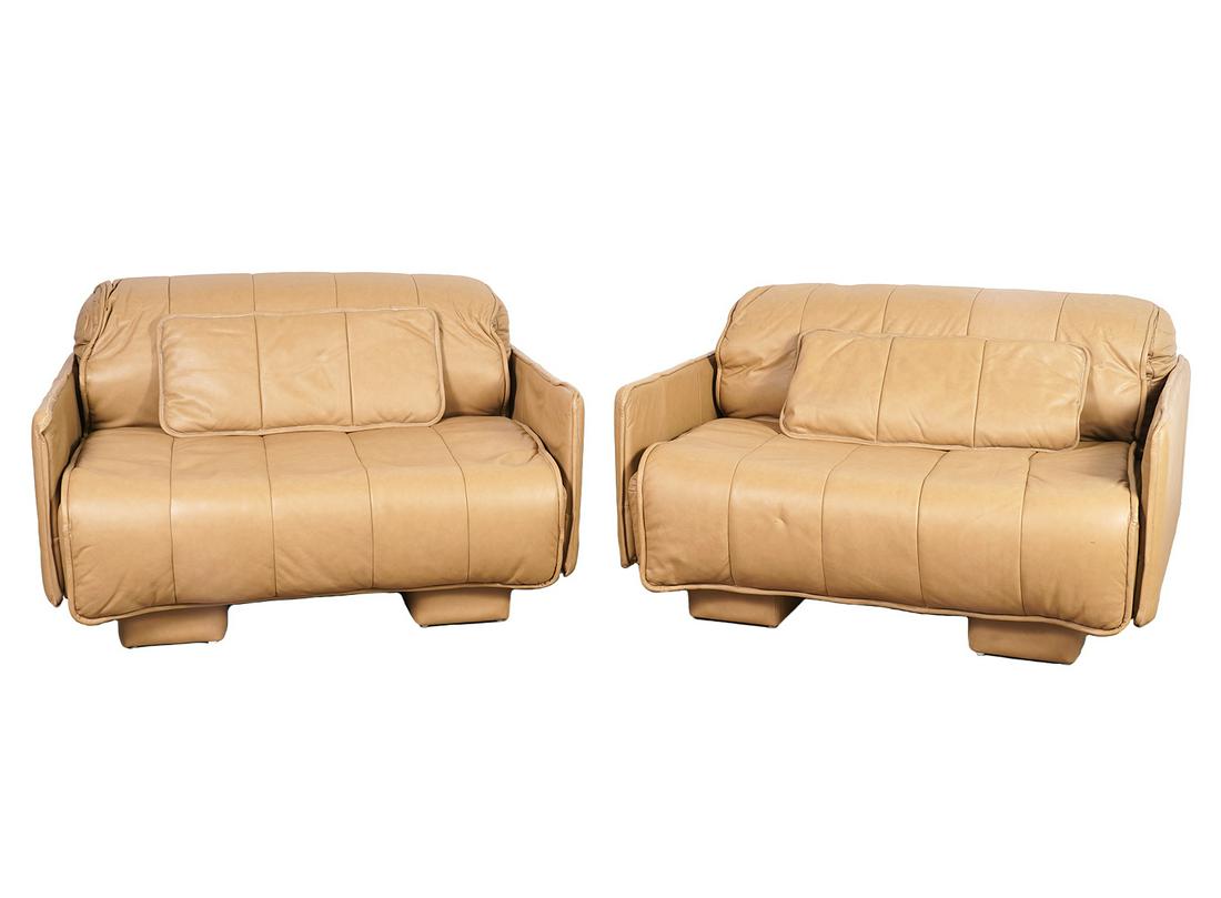 Pair of 1986 DeSede Leather Lounge Chairs (1 of 7)