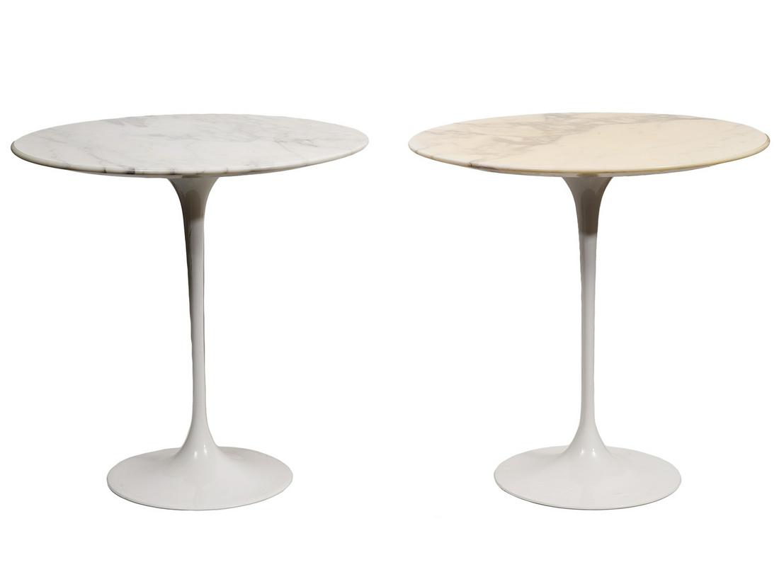 Pr. Eero Saarinen Knoll Marble Side Tables (1 of 7)