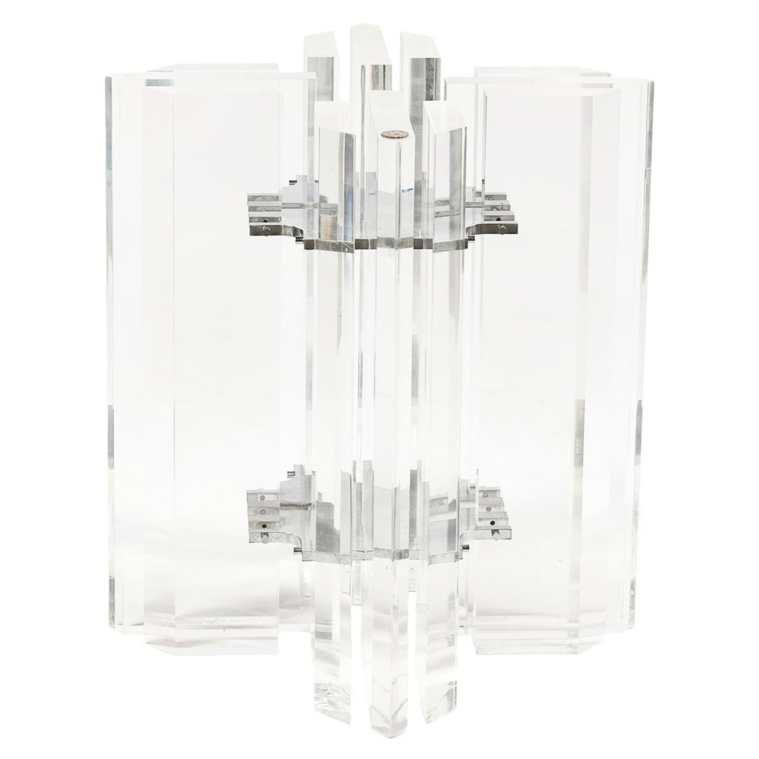 Attr. Charles Hollis Jones Lucite Table Base (1 of 2)