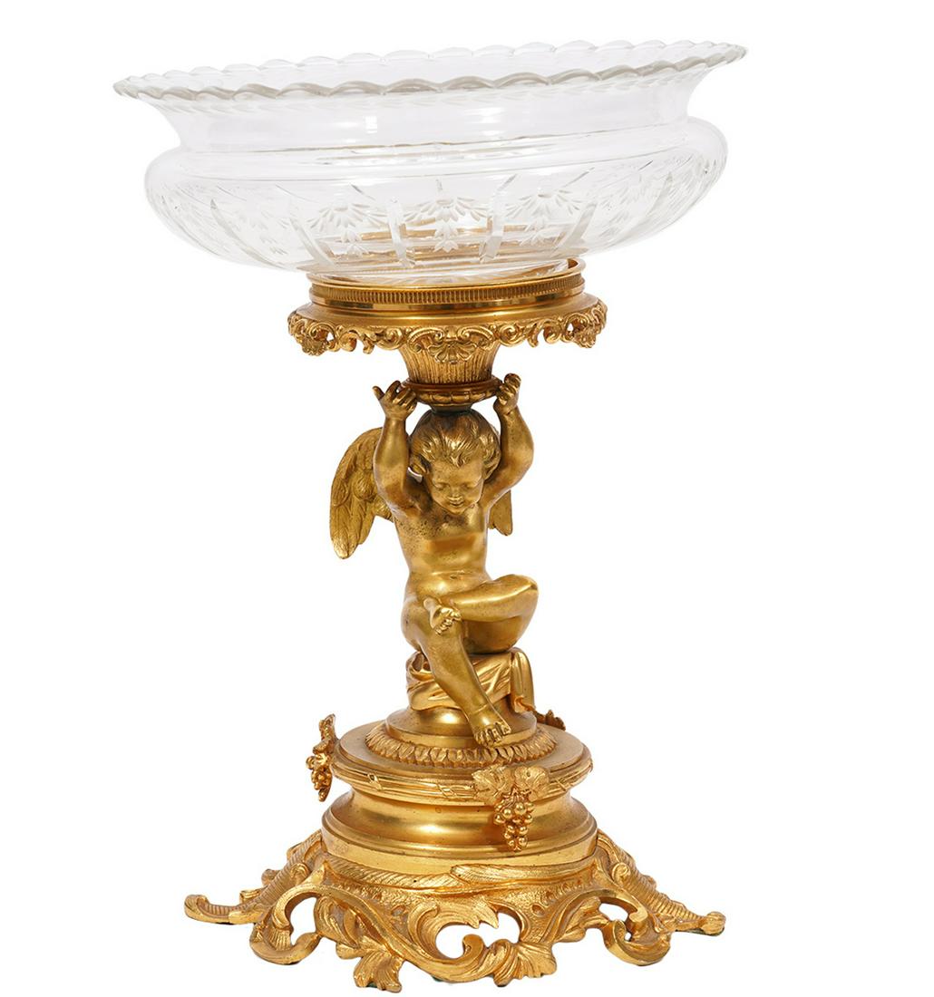 French Gilt Bronze Putti Compote (1 of 10)