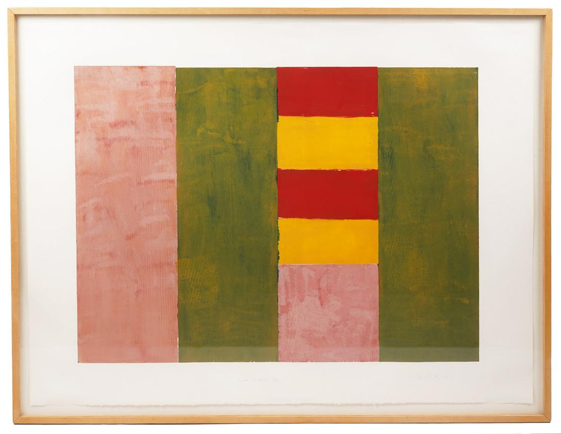 Sean Scully Color Monotype 'Santa Barbara #26' (1 of 6)