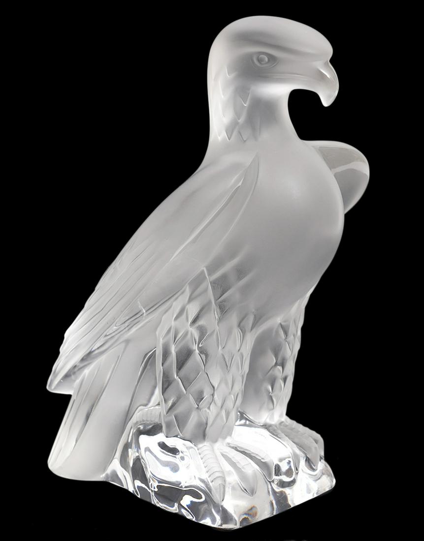 Lalique Clear & Frosted Crystal Liberty Eagle (1 of 6)