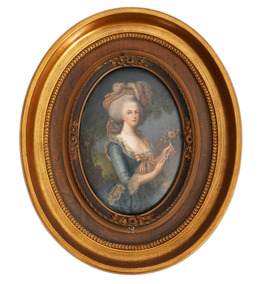 KPM 19th C. Plaque of 'Marie Antoinette' (1 of 5)
