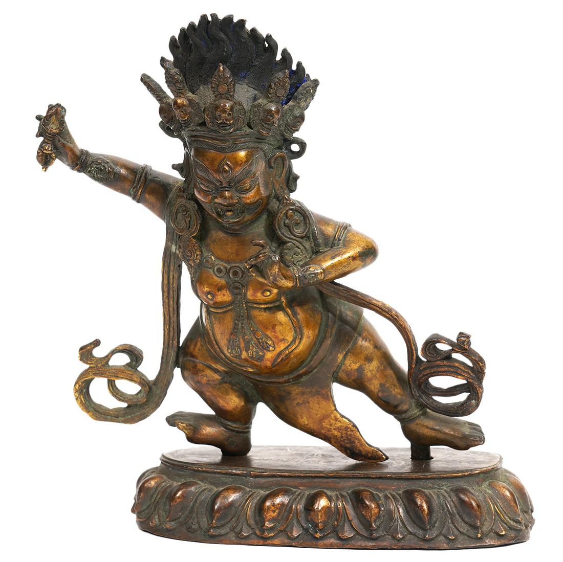 Bronze Dancing Buddha on Signed Base (1 of 10)