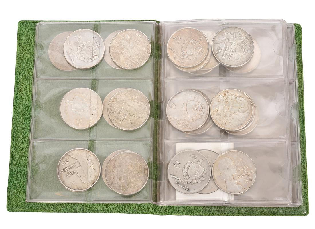 35 Assorted Silver Cuban Coins in Coin Case (1 of 9)