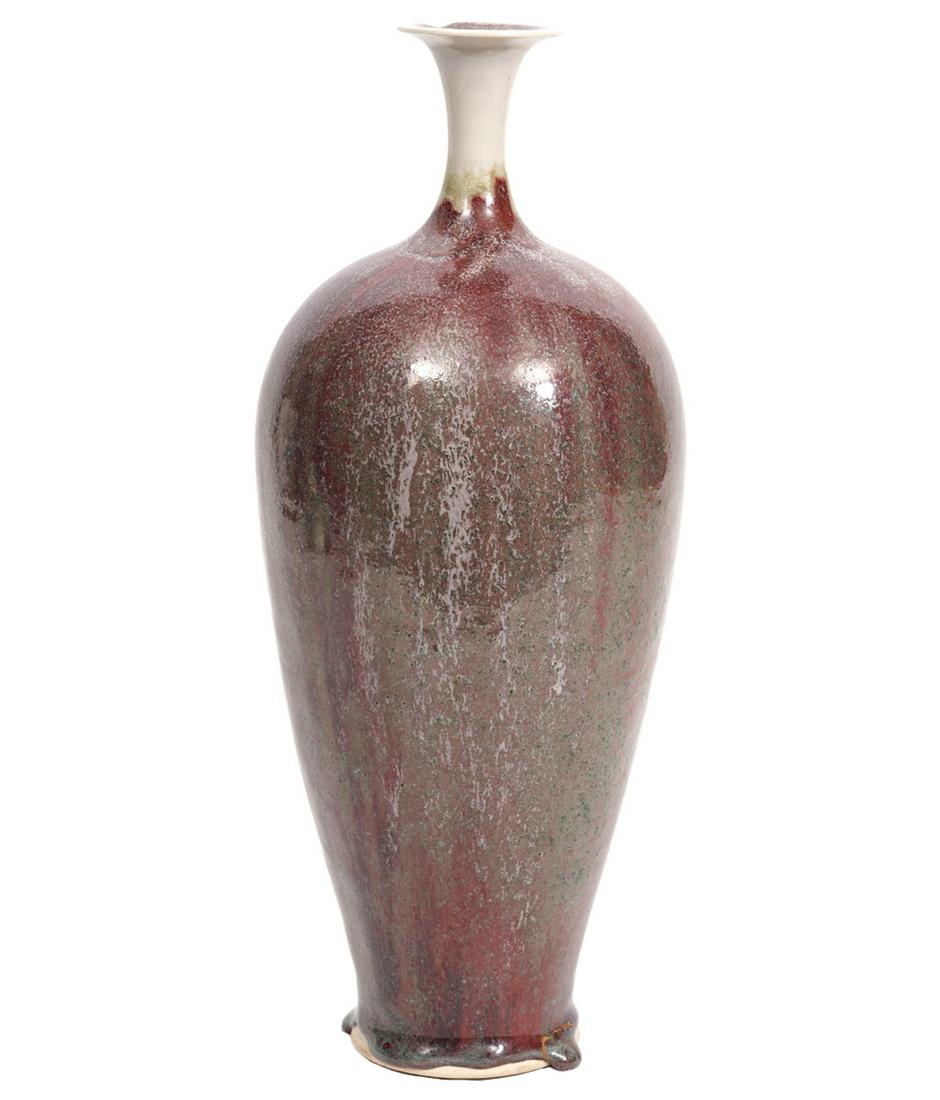 Unique Art Studio Pottery Large Bottle Vase (1 of 13)