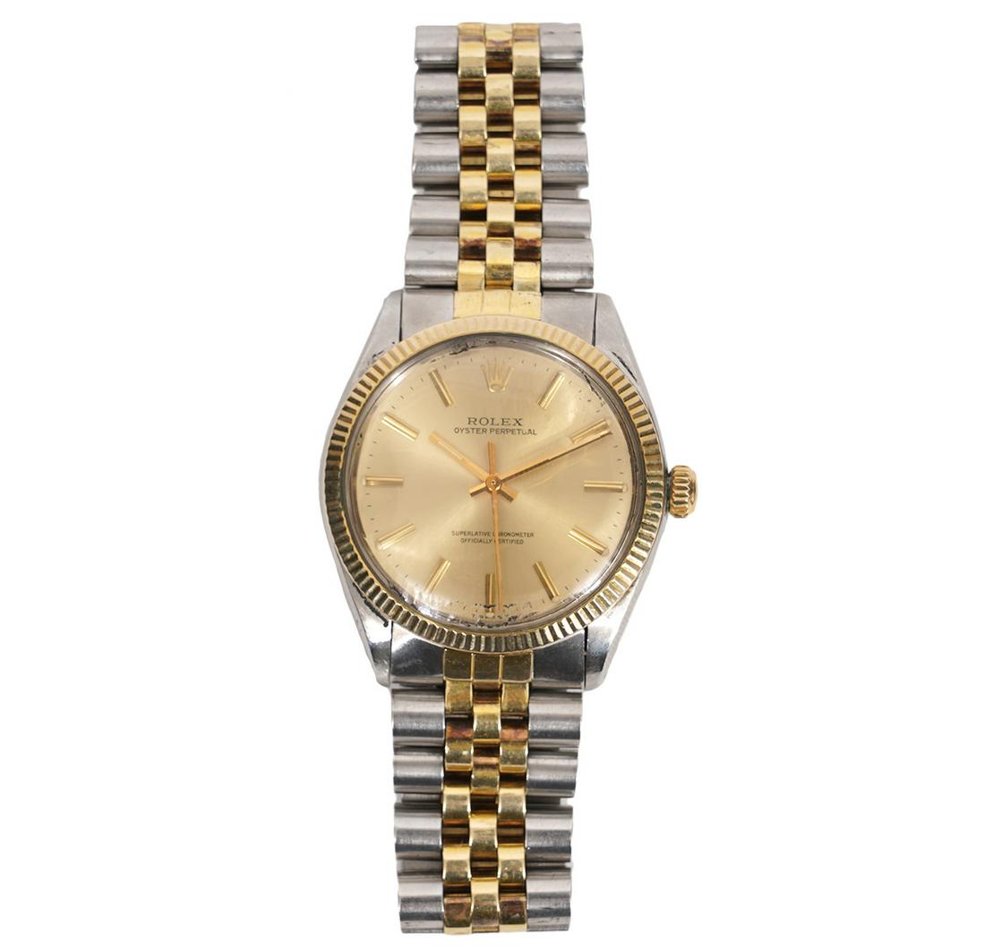 Rolex Men's Oyster Perpetual Steel & 14K YG Watch (1 of 6)