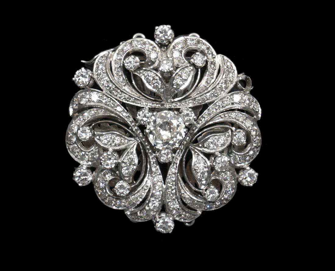 Wonderful 3 Ct. Diamond & Platinum Clasp (1 of 5)