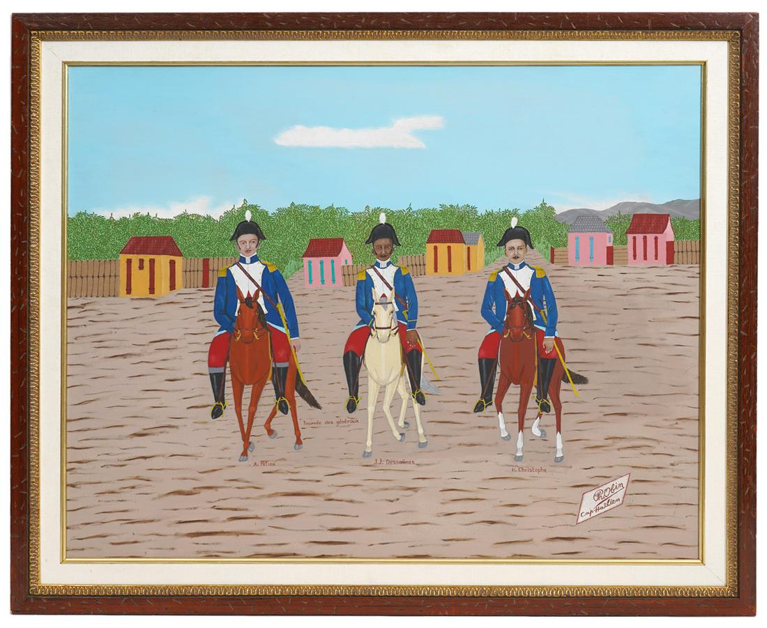Philome Obin 'Tour of Generals' Oil Painting (1 of 9)