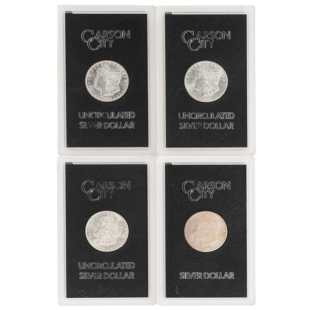 2 1883 & 2 1884 Carson City Silver Dollars (1 of 9)