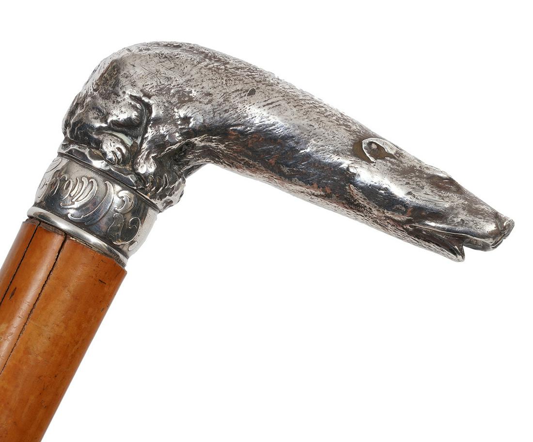 Tiffany & Co. Walking Stick Sterling Bear Handle (1 of 13)