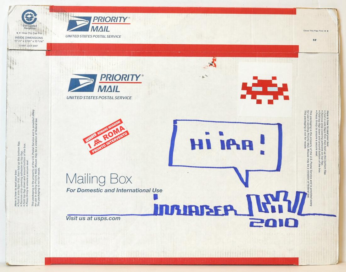 Invader Original Art Signed Cardboard (1 of 6)