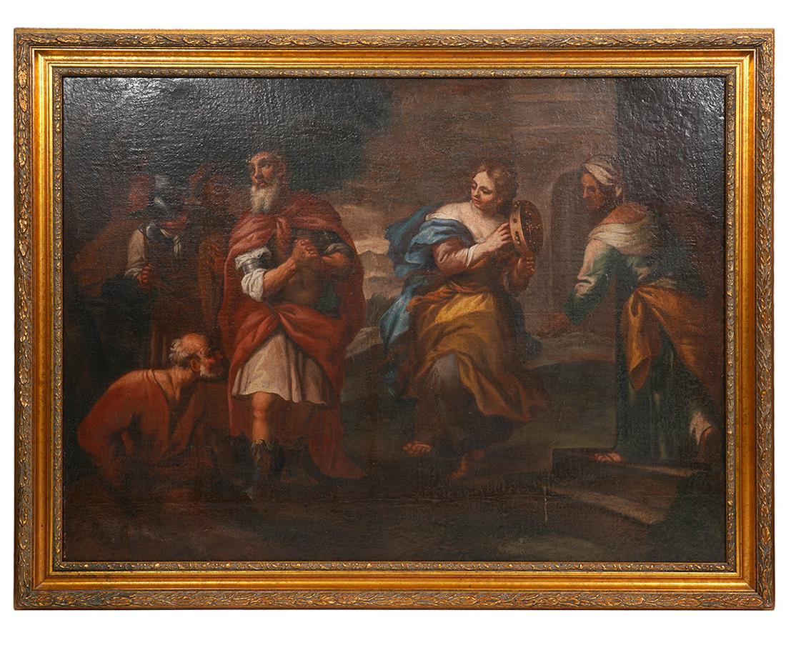 17/18th C. Italian O/C 'Jephtah's Daughters' (1 of 15)