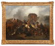 Battle Field' 17th C. O/C After Dutch Masters