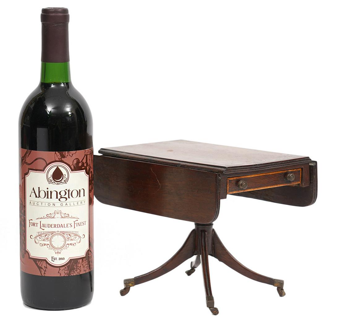 Miniature 19th C. English Drop Leaf Table (1 of 13)