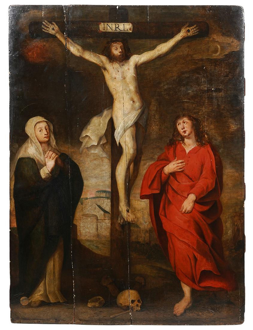 17/18th C. Flemish School Painting on Wood Panel (1 of 12)