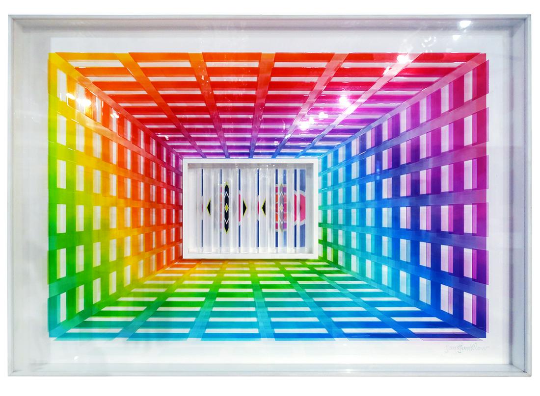 Leonard Janklow Plexiglass & Acrylic Op Art (1 of 6)