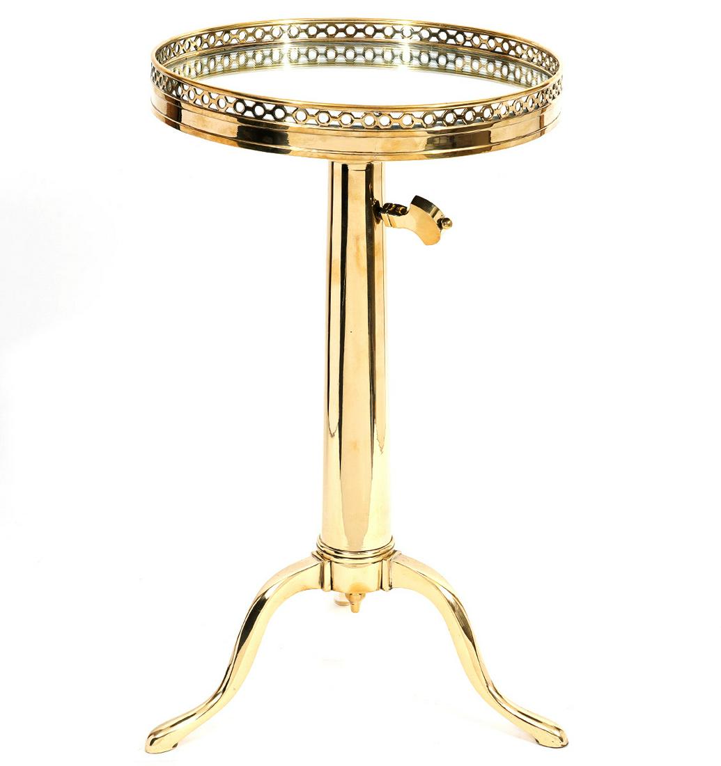John Boone Brass Occasional Adjustable Table (1 of 12)