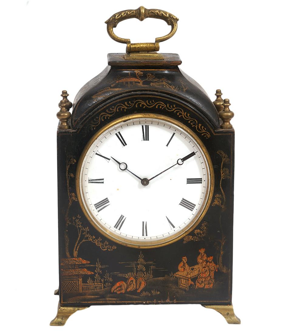 English 19/20th C. Chinoiserie Bracket Clock (1 of 7)