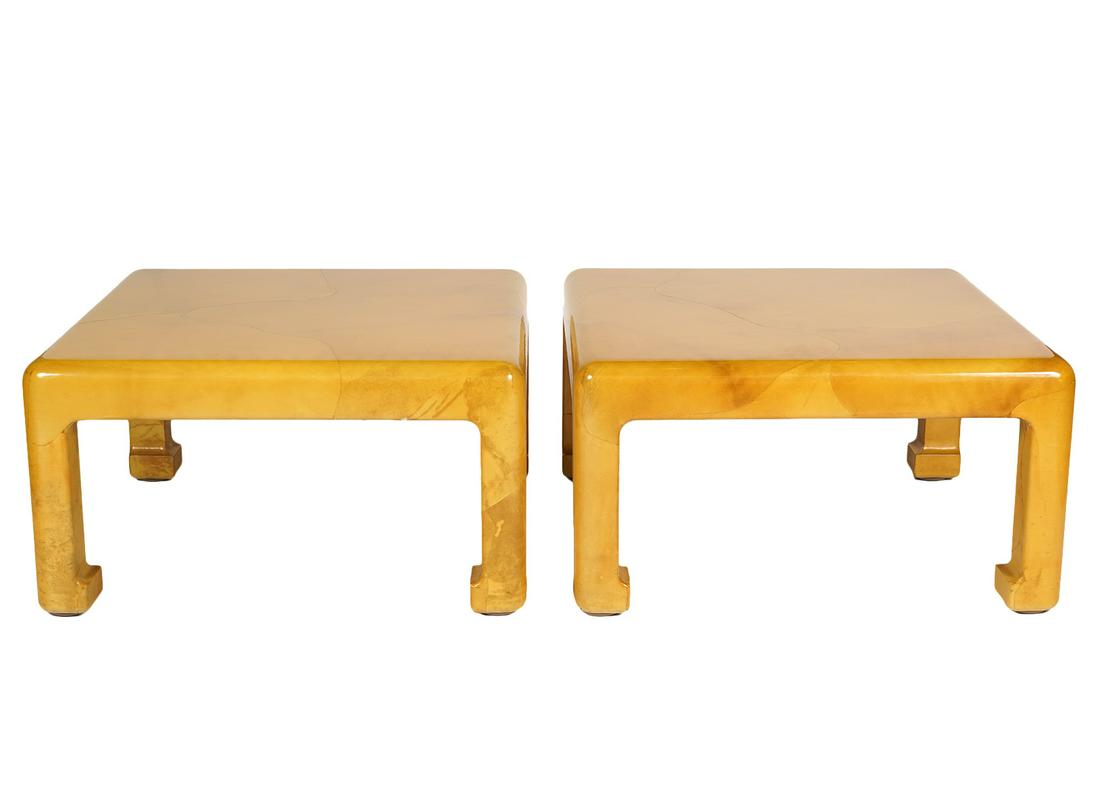 Attrib. Karl Springer Pr. of Goatskin Tables (1 of 9)