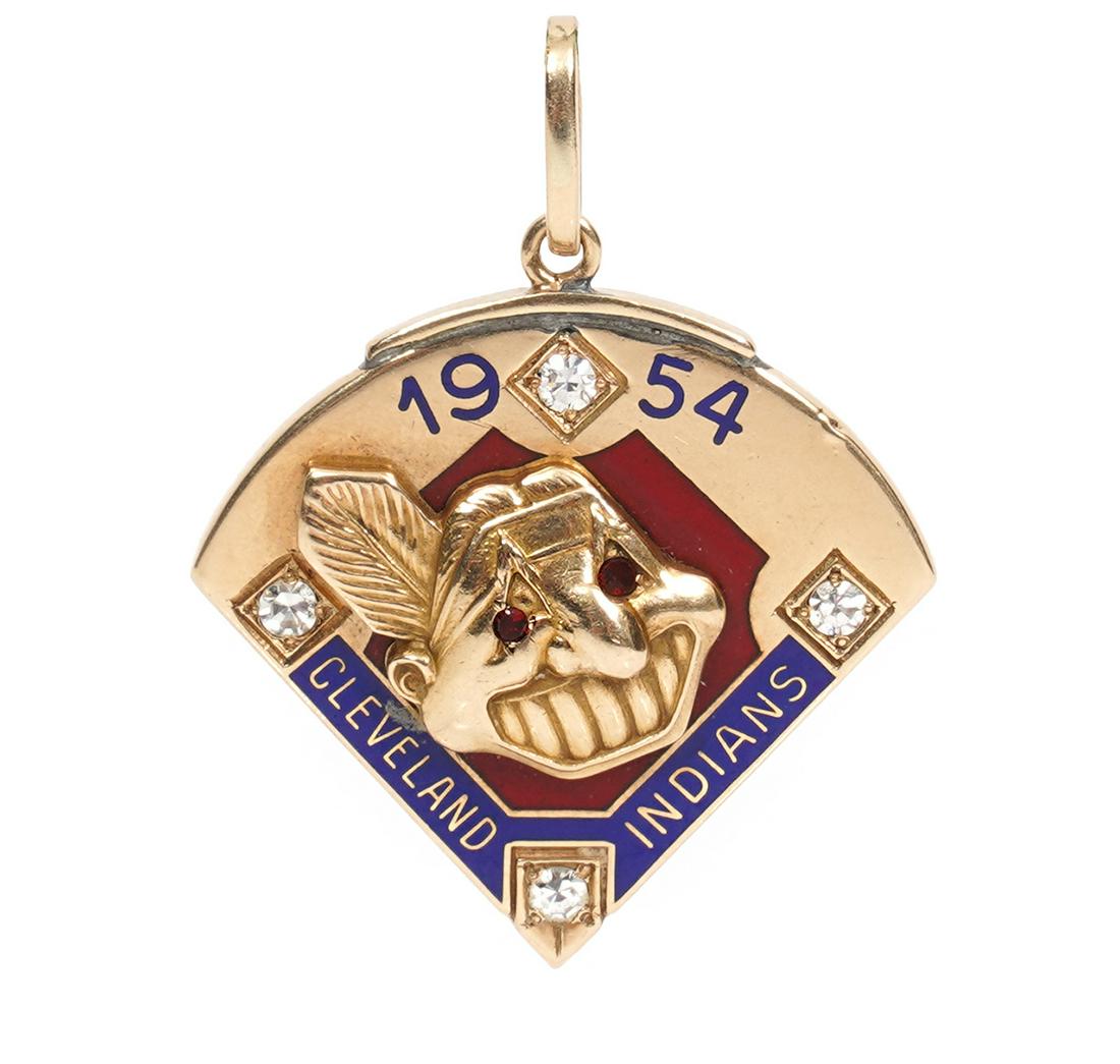 Bob Feller 10K, Diamond & Ruby Pendant (1 of 4)