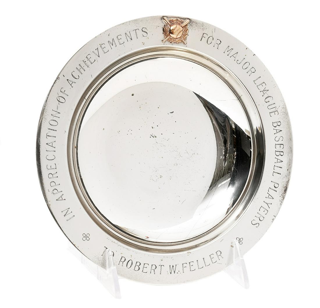 Bob Feller Tiffany Commemorative Sterling Bowl (1 of 5)