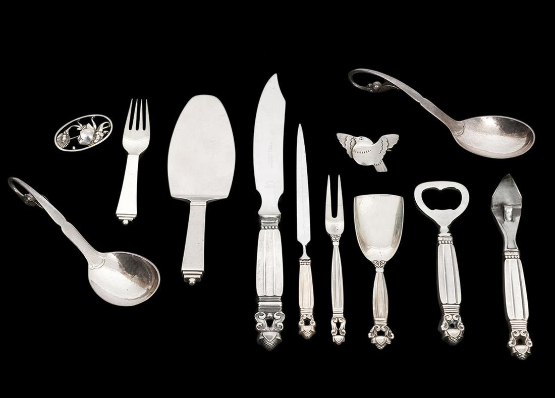 12 Pcs. Georg Jensen Sterling Pieces (1 of 11)