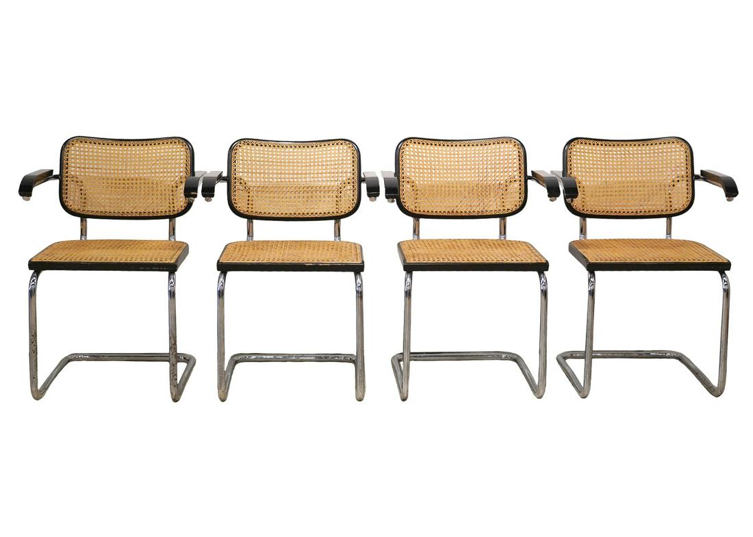 4 Marcel Breuer 'Cesca' Arm Chairs for Knoll (1 of 14)