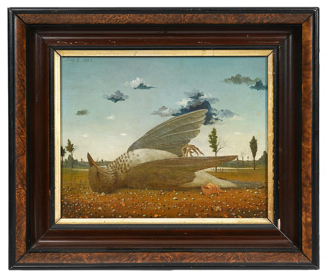 John Wilde Painting 'The Dead Thrush' O/B (1 of 11)