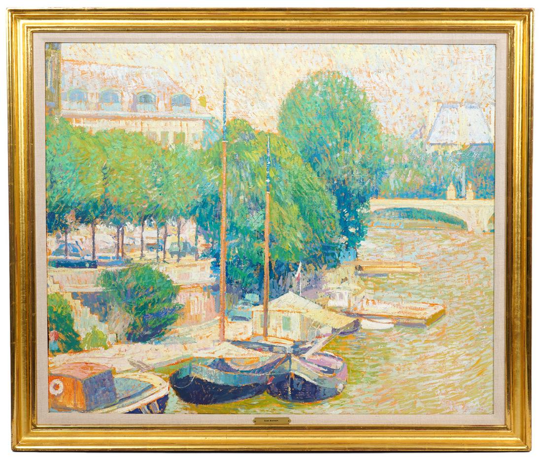 Sam Barber 'Sailboats at the Dock' O/B (1 of 10)