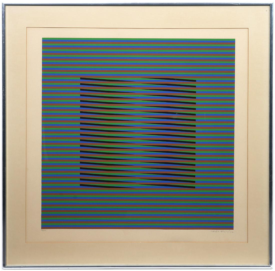 Carlos Cruz-Diez Op Art Numbered Serigraph (1 of 7)