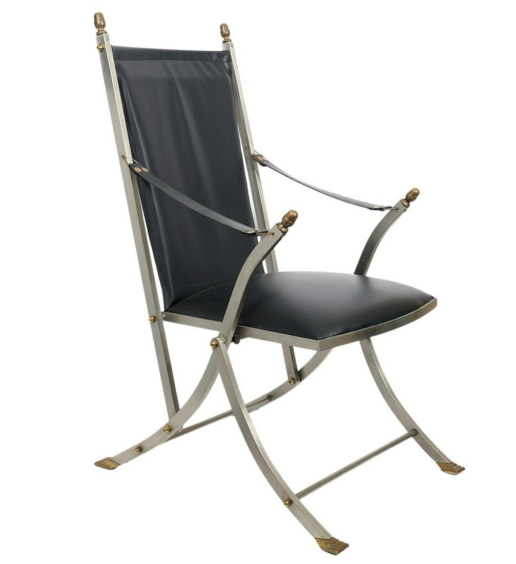 Maison Jansen Style Folding Campaign Chair (1 of 14)