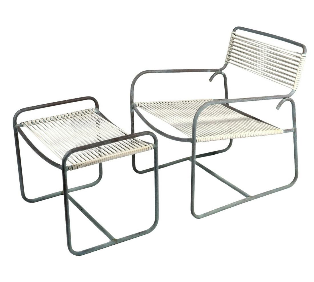 Walter Lamb Chair and Ottoman (1 of 9)