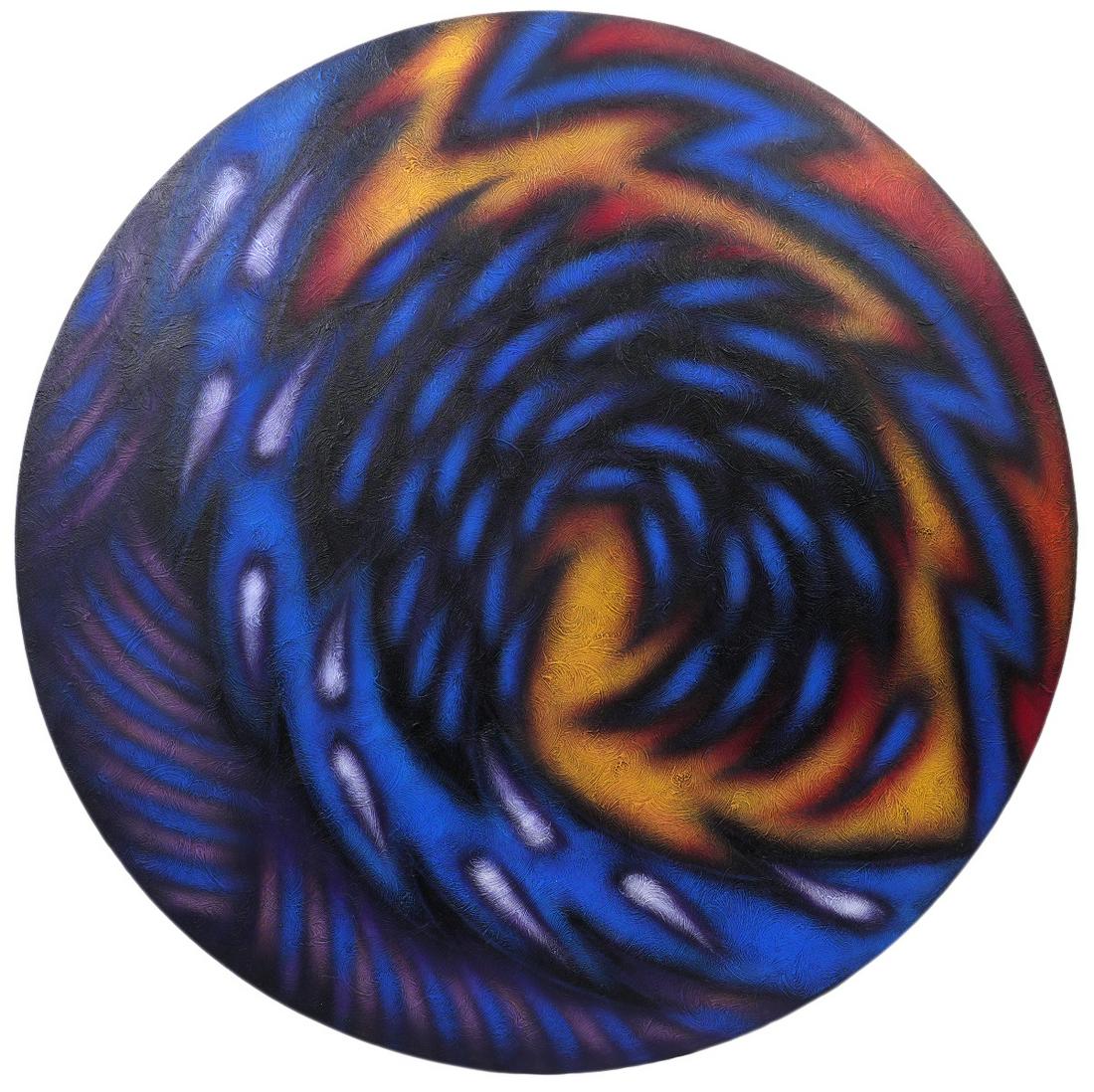 Mario Bencomo 'Memoria Romano II' Acrylic Painting (1 of 8)