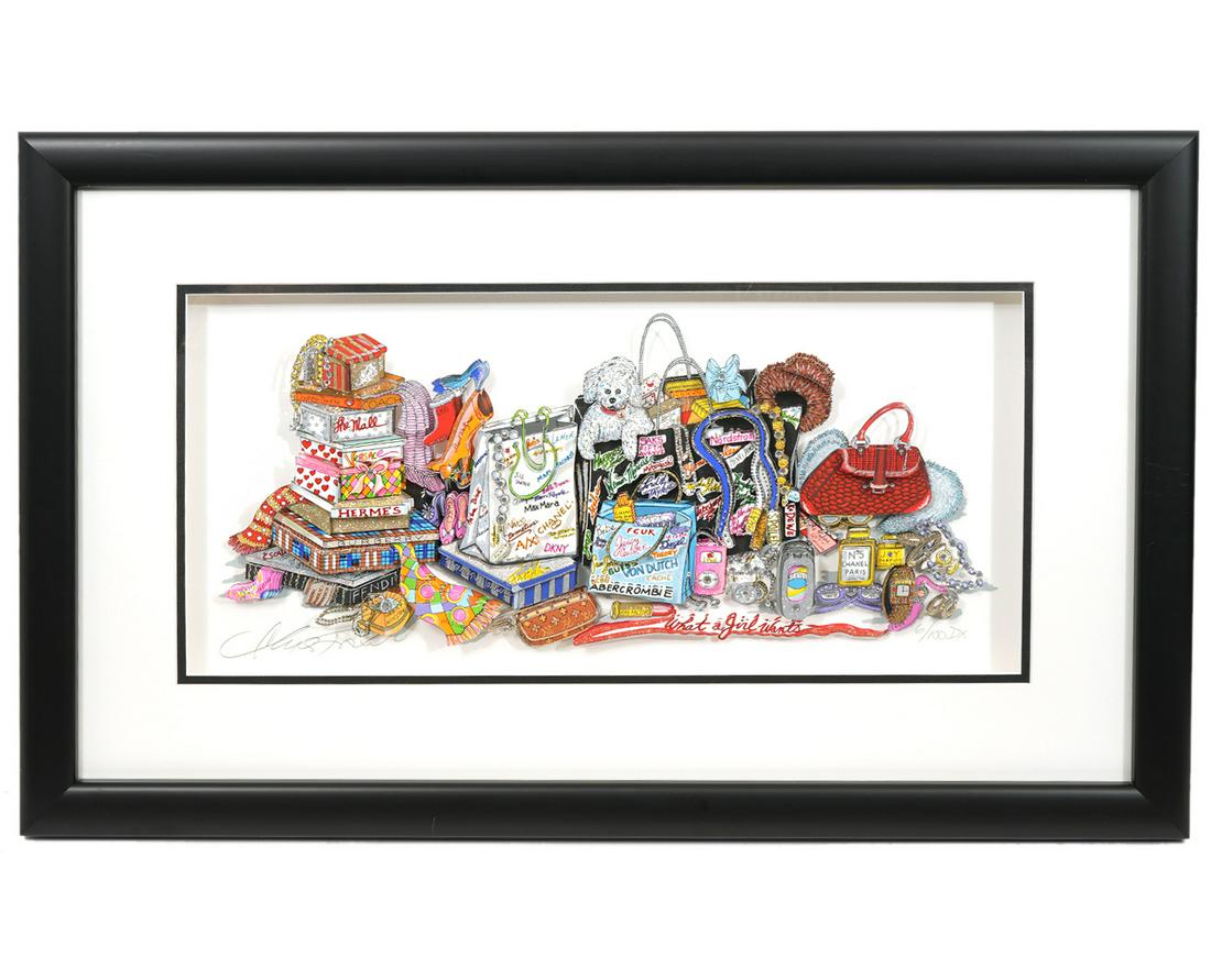 Charles Fazzino 'What a Girl Wants' Deluxe Ed. (1 of 7)