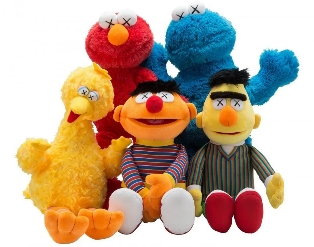 KAWS Plush Sesame Street Figures 5 Pcs. (1 of 5)