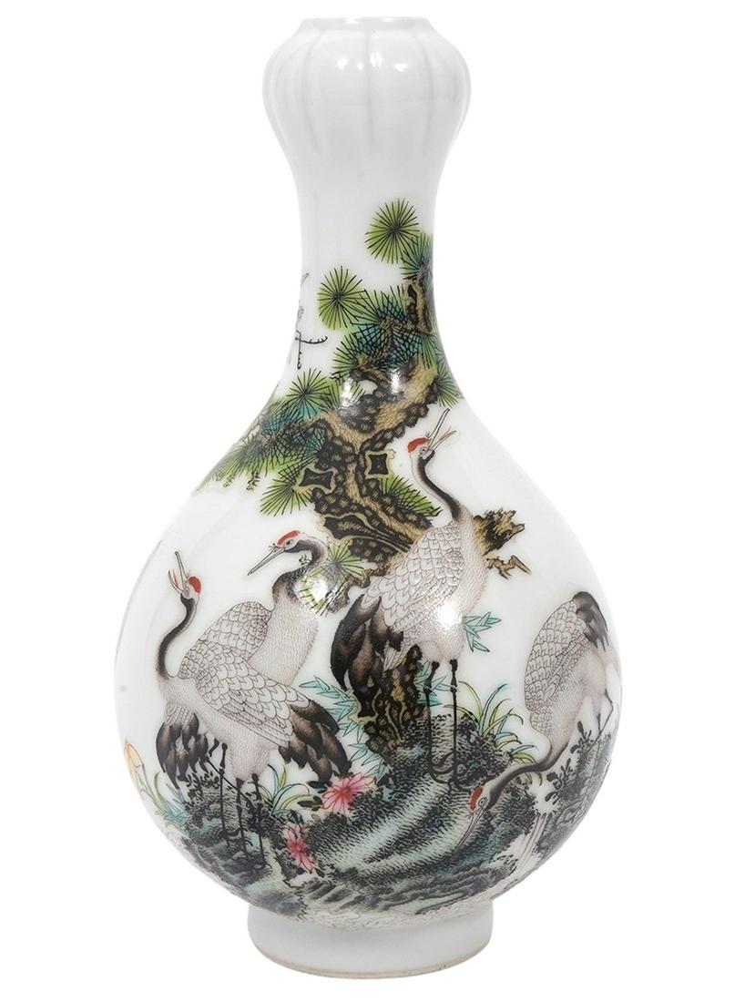 Chinese Signed Porcelain Bud Vase (1 of 10)