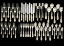 56 Pcs. Tiffany Sterling Chrysanthemum Flatware