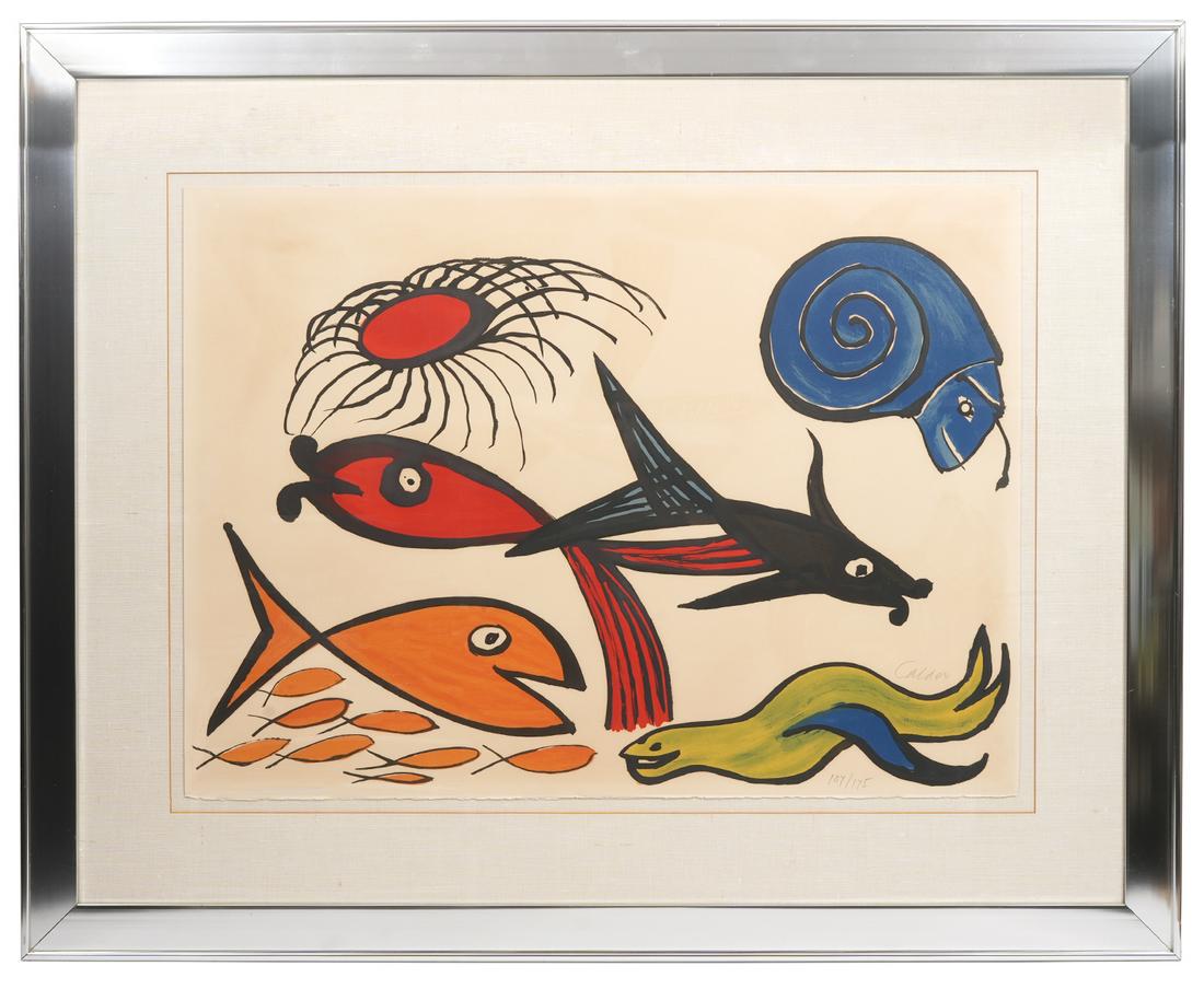 Alexander Calder 'Unfinished Revolution Seal' Lithograph (1 of 6)
