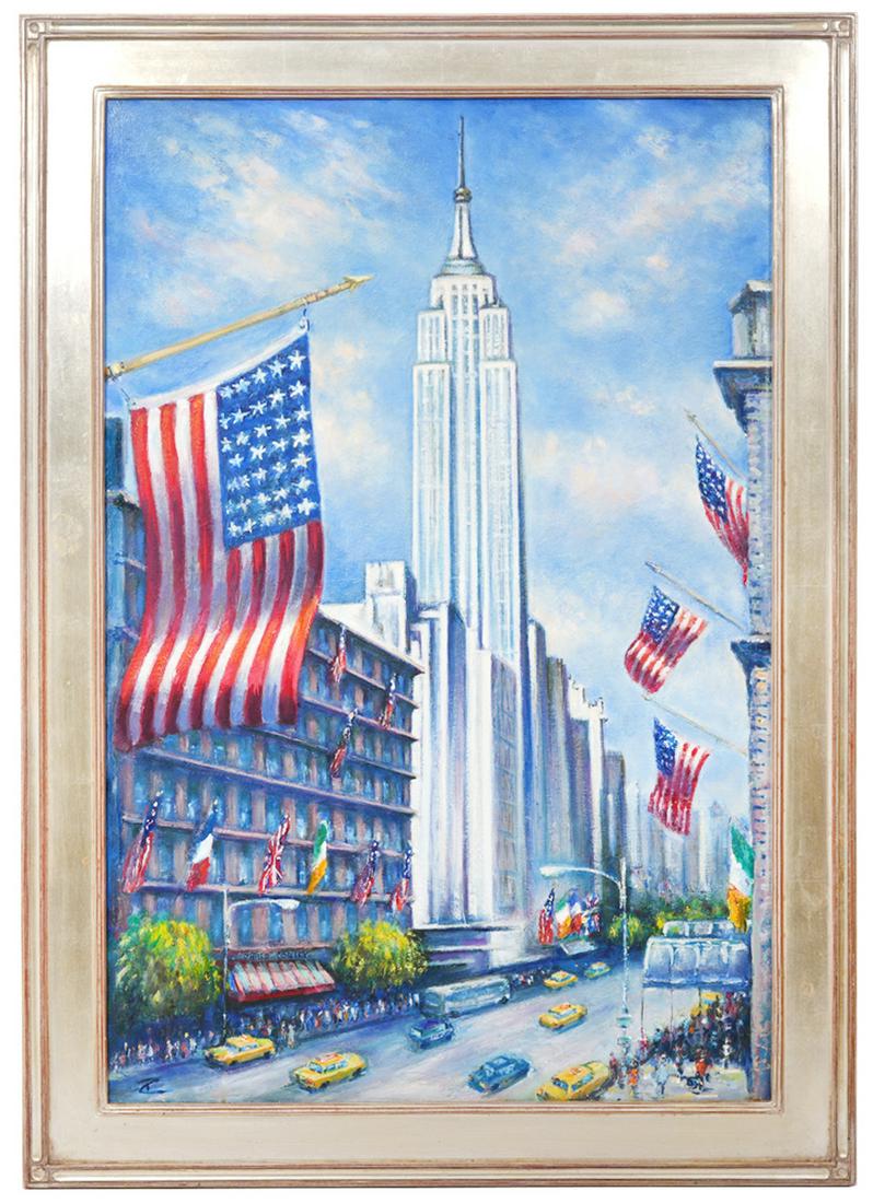 Philip Corley 'Empire State Building' Painting (1 of 10)