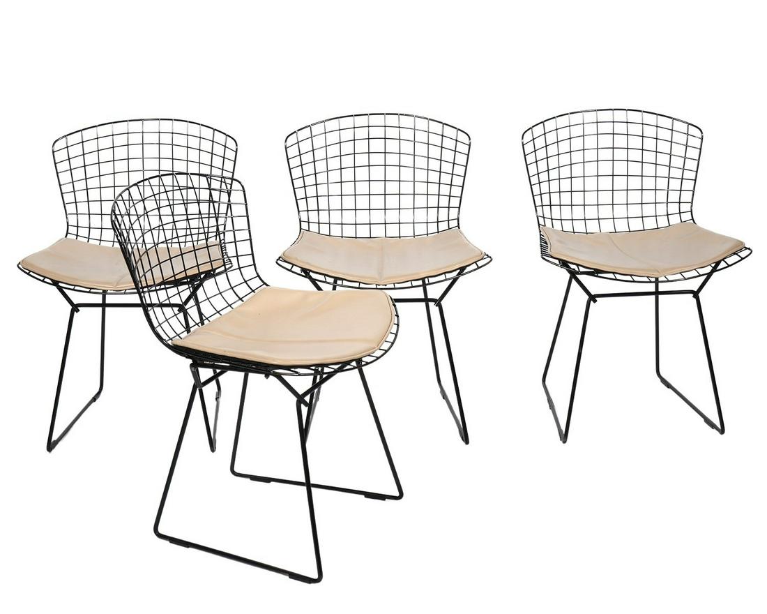 4 Harry Bertoia Side Chairs with Seat Pads (1 of 3)