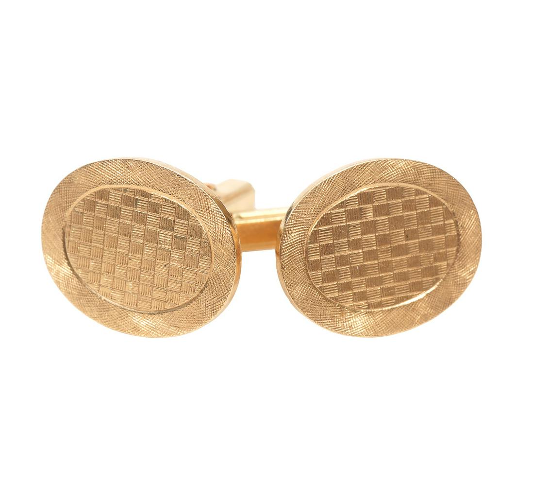 Pair 14K YG Cartier Vintage Cufflinks (1 of 4)