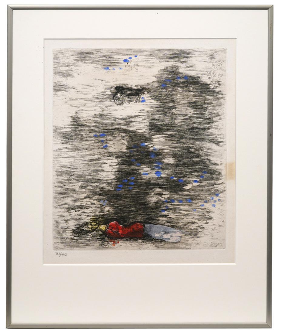 Marc Chagall Etching 'The Woman Drowned' (1 of 20)