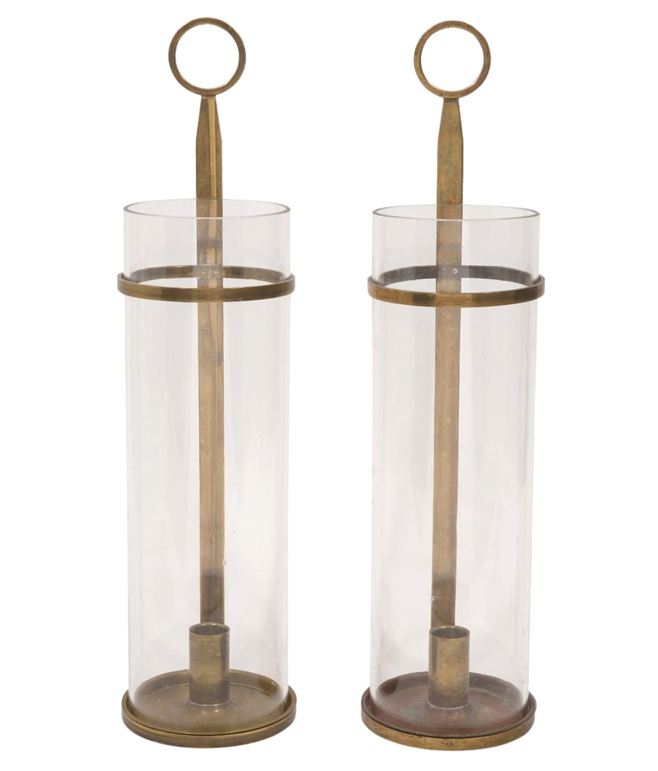 Pr. Tommi Parzinger Brass Hurricane Candle Holders (1 of 11)