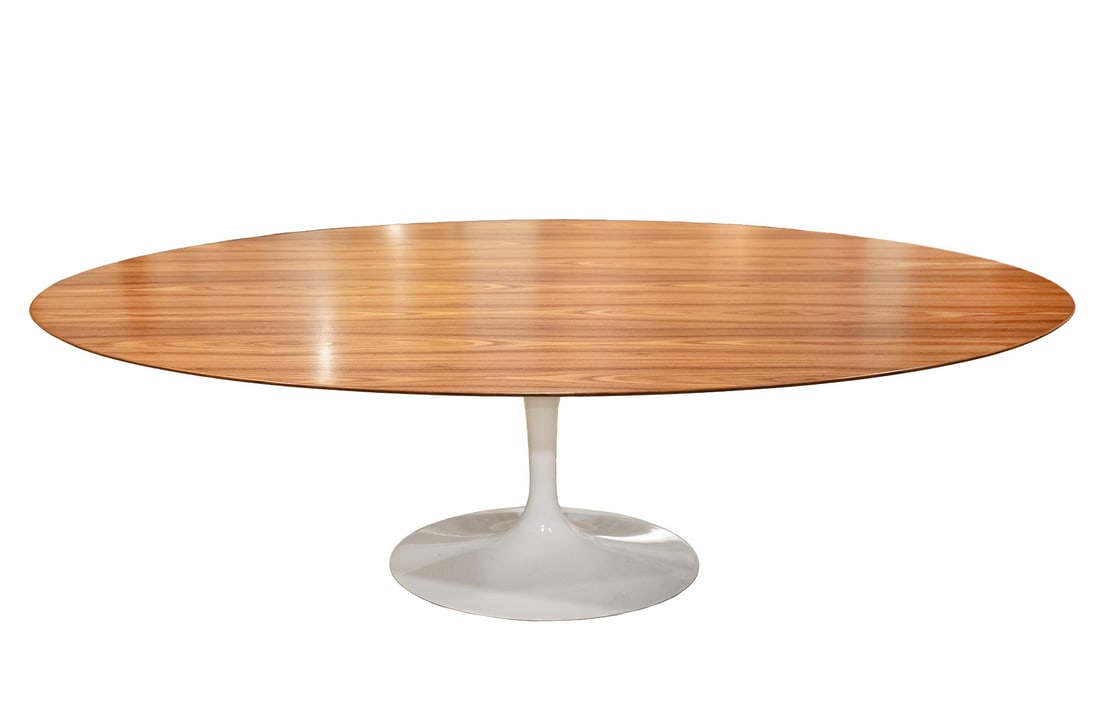 Saarinen Knoll Tulip Base Oval Table 96" L (1 of 10)