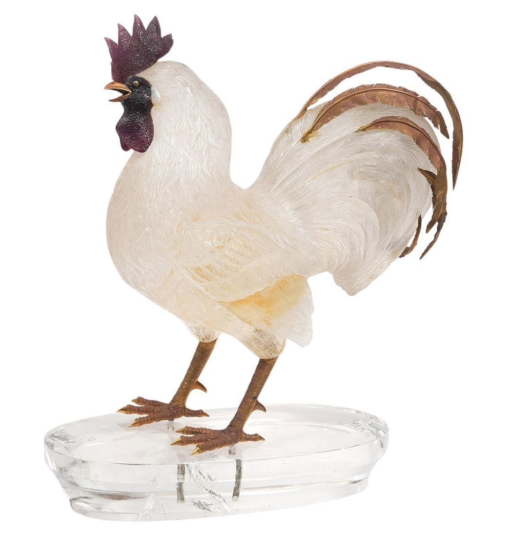Andreas von-Zadora Lapidary Rooster Sculpture (1 of 15)