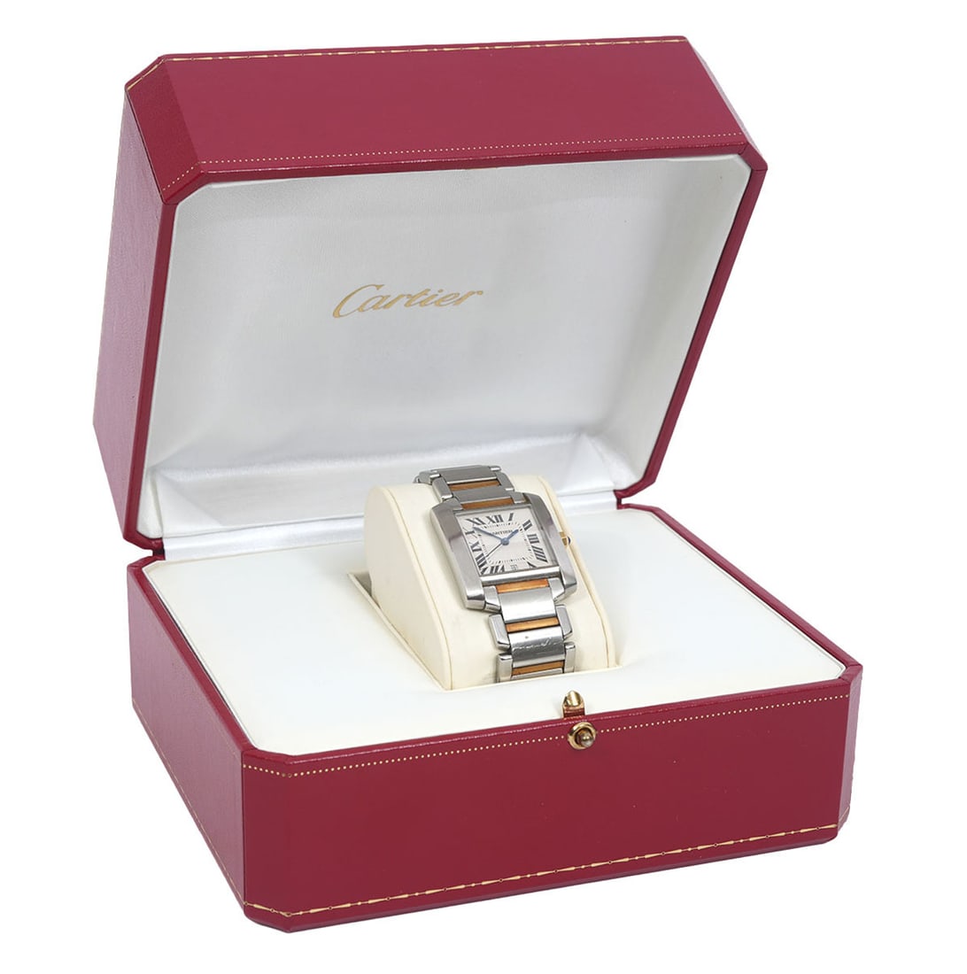 Cartier Tank Francaise 18K Gold Man's Wristwatch (1 of 6)
