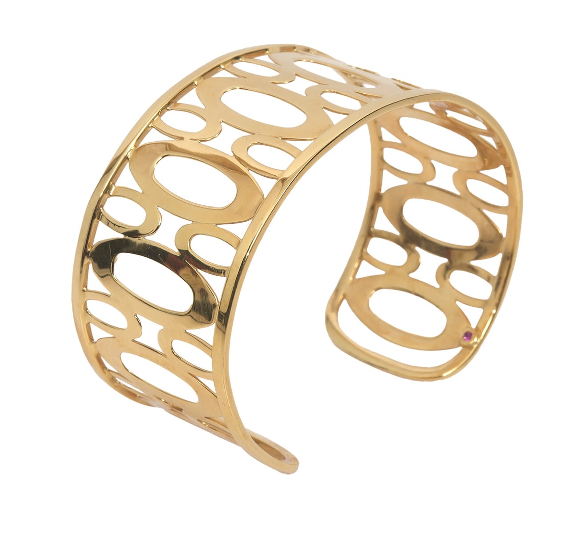 Roberto Coin 18kt Yellow Gold Cuff Bracelet (1 of 7)