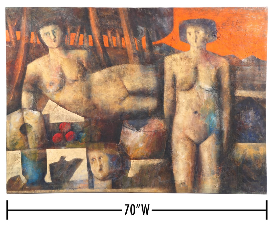 Large Hugo Palma Ibarra Oil Painting (1 of 8)